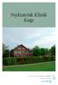 Psykiatrisk Klinik Køge