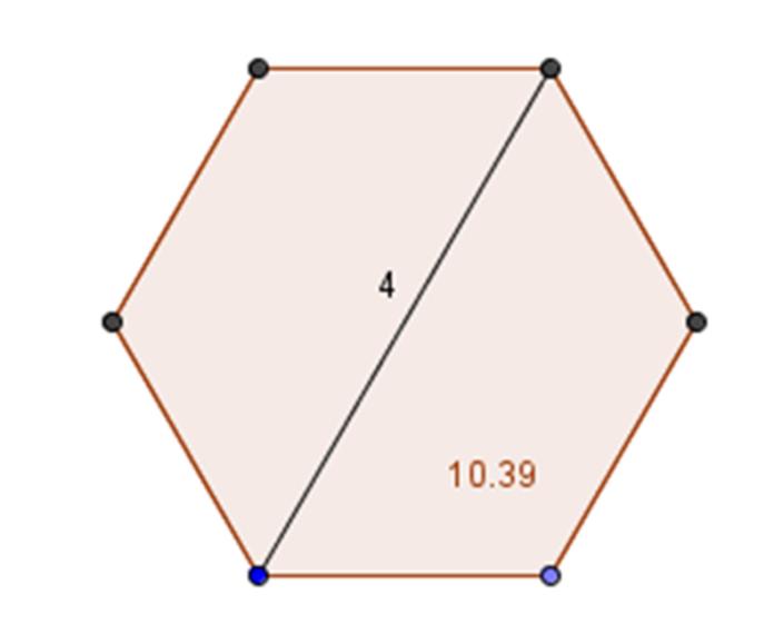 Eksaminanden har korrekt fundet vinklen ved hjælp af GeoGebra. Besvarelsen skal tildeles 5 point. December 2013 spørgsmål 3.2 3.2 Beregn længden af diagonalen d på logoet. Se skitse 2.
