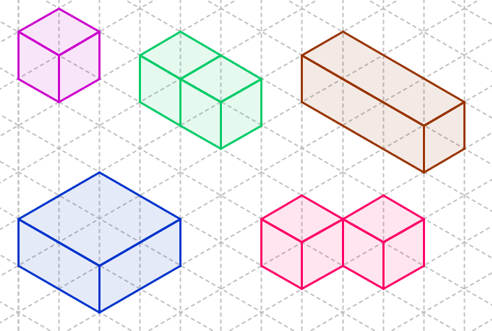 Elevark Niveau 3 - Side 3 Når man skal tegne centi-cubes, skal man bruge isometrisk papir.