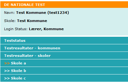 3.2 Testresultater kommunen - normbaseret visning 3.2.1 Testresultater skoler Trin Handling 1. Fra http://www.testogprøver.dk /menuen Kommune 2.