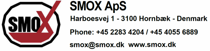 SmoX via vores webside www.smox.dk.
