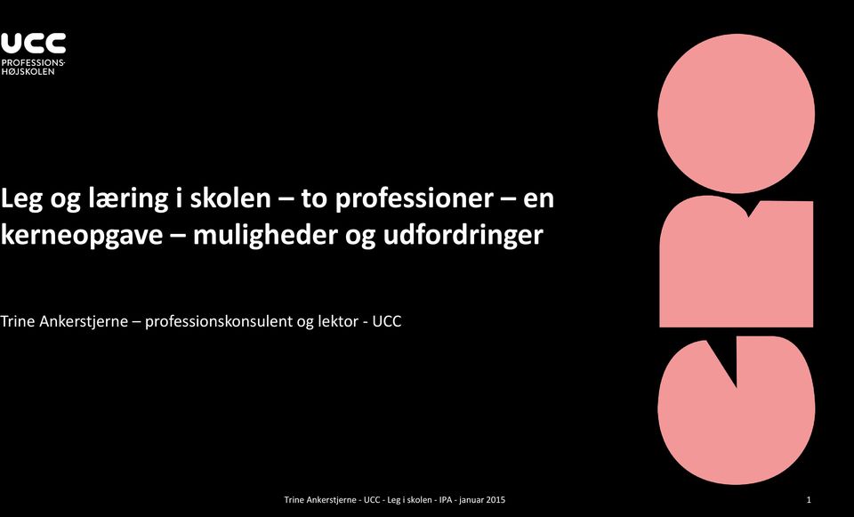 Ankerstjerne professionskonsulent og lektor - UCC