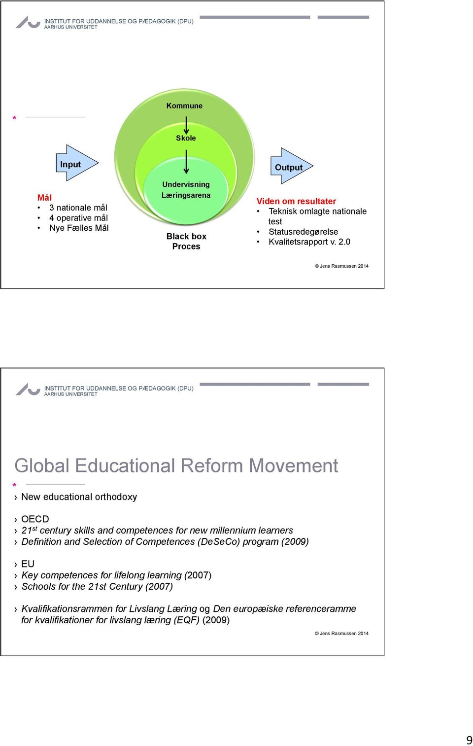 0 Global Educational Reform Movement New educational orthodoxy OECD 21 st century skills and competences for new millennium learners Definition and