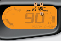 HASTIGHEDSBEGRÆNSER Dette system forhindrer, at bilens hastighed overstiger den værdi, som føreren har programmeret.