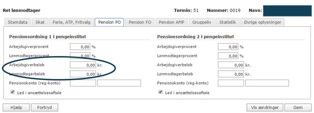 Hvordan overfører man et engangsbeløb til pensionen? Pension PO og FO Ekstra arbejdsgiver/lmedarbejder beløb.