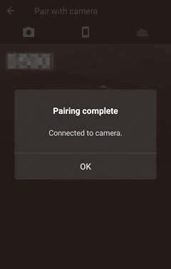 For at tillade kameraet at tilføje placeringsdata til billeder skal du vælge Ja som svar på Download placeringsdata fra smartenhed?