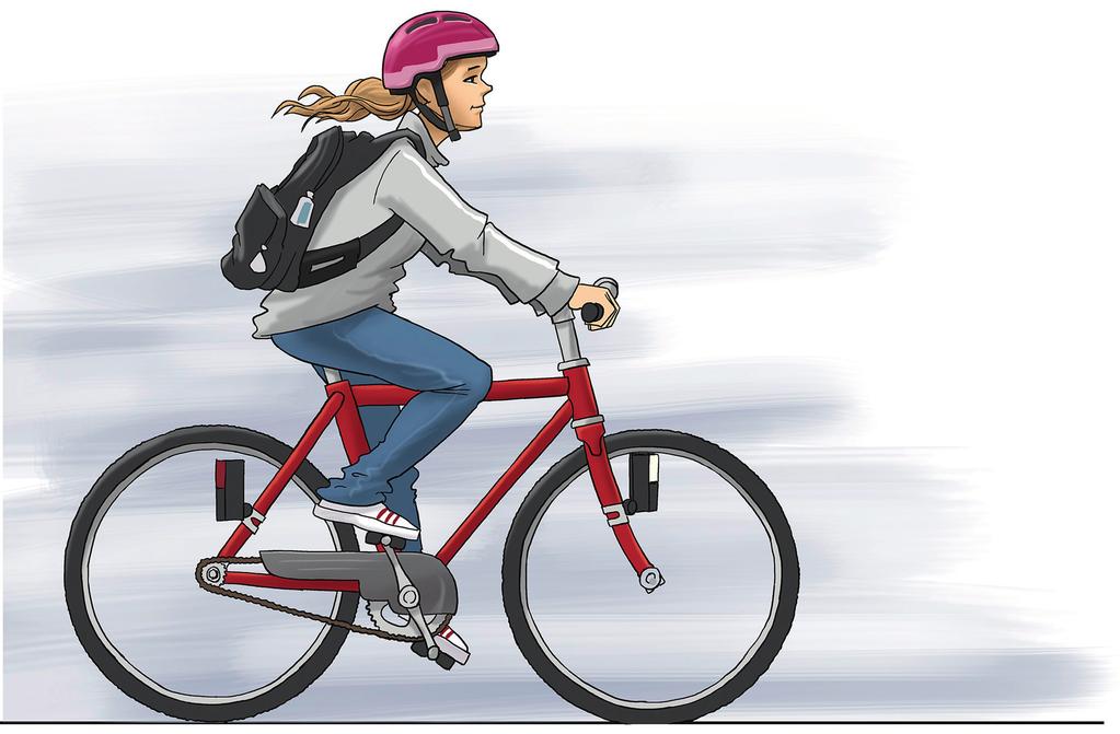 Opgave 3 Tegning: Hans Ole Herbst Når Ea skal i skole, cykler hun 3 km. 3.1 Hvor stor er Eas gennemsnitsfart, hvis hun cykler til skole på 10 minutter?