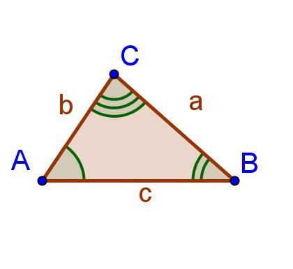 En vilkårlig trekant Sætning om vinkelsummen i en trekant A + B + C = 180 1. arealsætning: 2. arealsætning: dvs. det halve produkt af to sider og den mellemliggende vinkel 3.