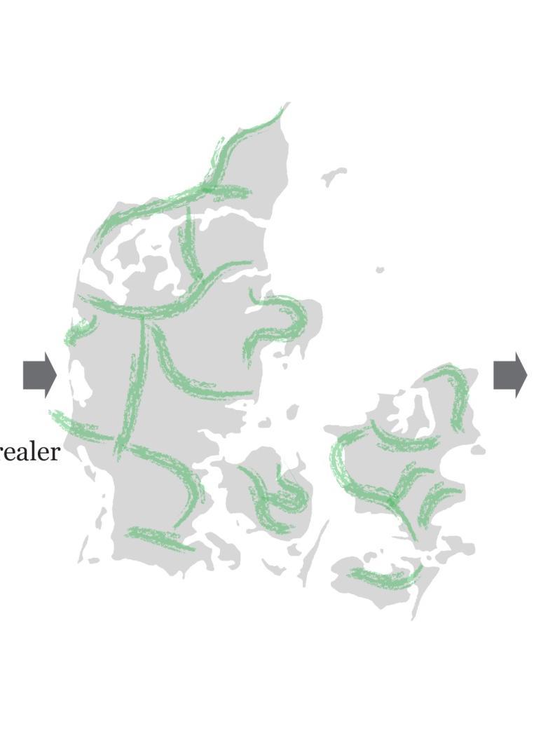 Miljøstyrelsens beskrivelse af Grønt Danmarkskort Hvad er Grønt Danmarkskort: Vision om fælles natur frem til 2050 Et Grønt Danmarkskort, der bygger på: Nationale kriterier Nyt biodiversitetskort