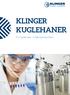 KLINGER KUGLEHANER. For fødevare- & farmaindustrien