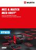 MIX & MATCH MED ORSY. Endnu mere fleksibilitet med ORSY værkstedsvogne og nye værktøjssortimenter NYHED