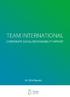 TEAM INTERNATIONAL CORPORATESOCIALRESPONSIBILITYREPORT. H12016Results