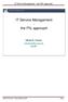 IT Service Management - the ITIL approach