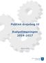 Politisk drejebog til. Budgetlægningen 2014-2017