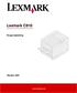 Lexmark C910. Brugervejledning. Oktober 2001. www.lexmark.com