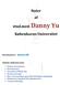 Noter af. stud.med. Danny Yu Københavns Universitet
