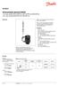 Termostatisk element RAVK - til 2-vejs ventiler RAV-/8 (PN 10), VMT-/8 (PN 10), VMA (PN 16) - til 3-vejs ventiler KOVM (PN 10), VMV (PN 16)