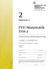 FVU-Matematik Trin 2. Opgavesæt G. Forberedende voksenundervisning. 1. august - 31. december 2012. Dette opgavesæt indeholder 12 opgaver