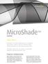 MicroShade. Type: MS-A. Datablad. Progressiv solafskærmning