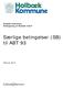 Holbæk Kommune Ombygning af Holbæk Værft. Særlige betingelser (SB) til ABT 93