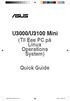 U3000/U3100 Mini (Til Eee PC på Linux Operations System) Quick Guide