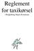 Reglement for taxikørsel. i Ringkøbing-Skjern Kommune