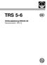 TRS 5-6. Driftsvejledning 810540-00 Temperaturswitch TRS 5-6