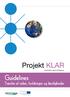 Projekt KLAR. Guidelines. Transfer af viden, holdninger og færdigheder. Kompetent Læring Af Regionen
