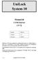 UniLock System 10. Manual til COM Server CV72. Version 1.0 Revision 020610