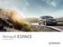 Renault ESPACE. Instruktionsbog
