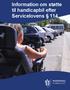 Information om støtte til handicapbil efter Servicelovens 114