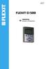 FLEXIT CI 500 Vejledning