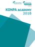 A C ADE M Y. målrettet uddannelse til branchen. KONPA Academy 2018