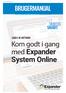 EX User Manual Online_DK BRUGERMANUAL LET HURTIG SMART CADEX 3D SOFTWARE. Kom godt i gang med Expander System Online