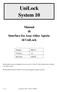 UniLock System 10. Manual til Interface fra Assa Abloy Aperio til UniLock. Version 1.0 Revision