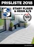 PRISLISTE 2018 STABY FLISER & HEGN A/S. Etableret