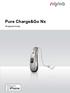 Pure Charge&Go Nx. Brugsanvisning. Hearing Systems