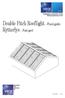 Double Pitch Rooflight - Fixed gable Rytterlys - Fast gavl