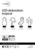 LED-dekoration tropical