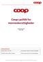 Coop Danmark A/S Marts, Dokumentkontrol. Filnavn: Coops politik for menneskerettigheder